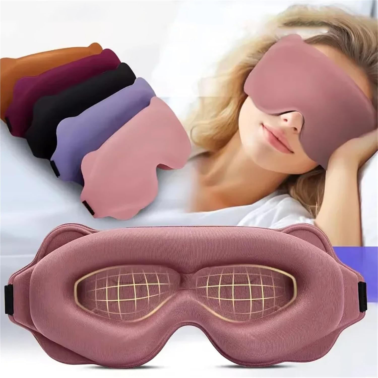 Sleep Eye Mask 3D - 3D Slaapmasker Lichtblokkerend Slaapmasker Voor Ogen