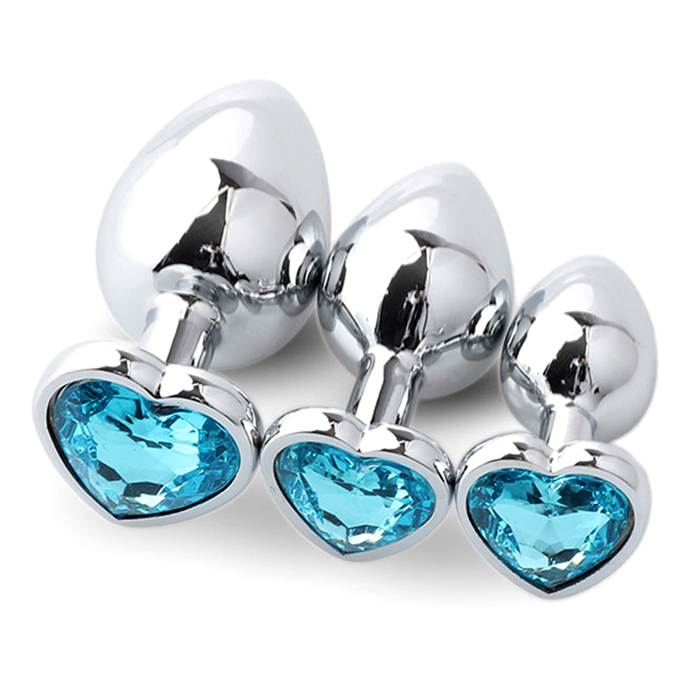 Health Wellness Usa - 3-delige metalen anale pluggen voor koppels,