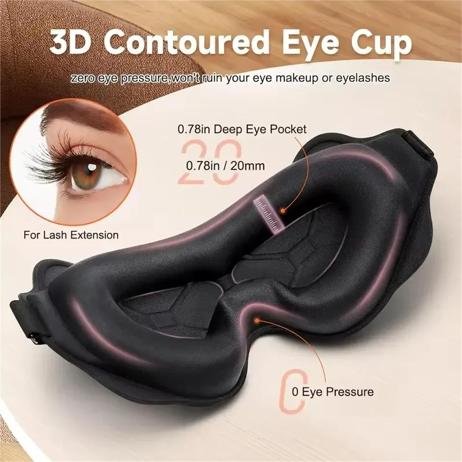 3D Slaapmasker Lichtblokkerend - Sleep Eye Mask 3D recensie en prijs